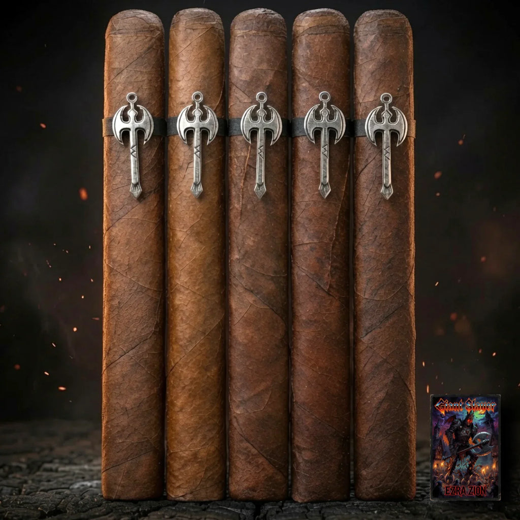 Ezra Zion Giant Slayer — A Savage 12-Year Sumatra Maduro. Only 690 Made.