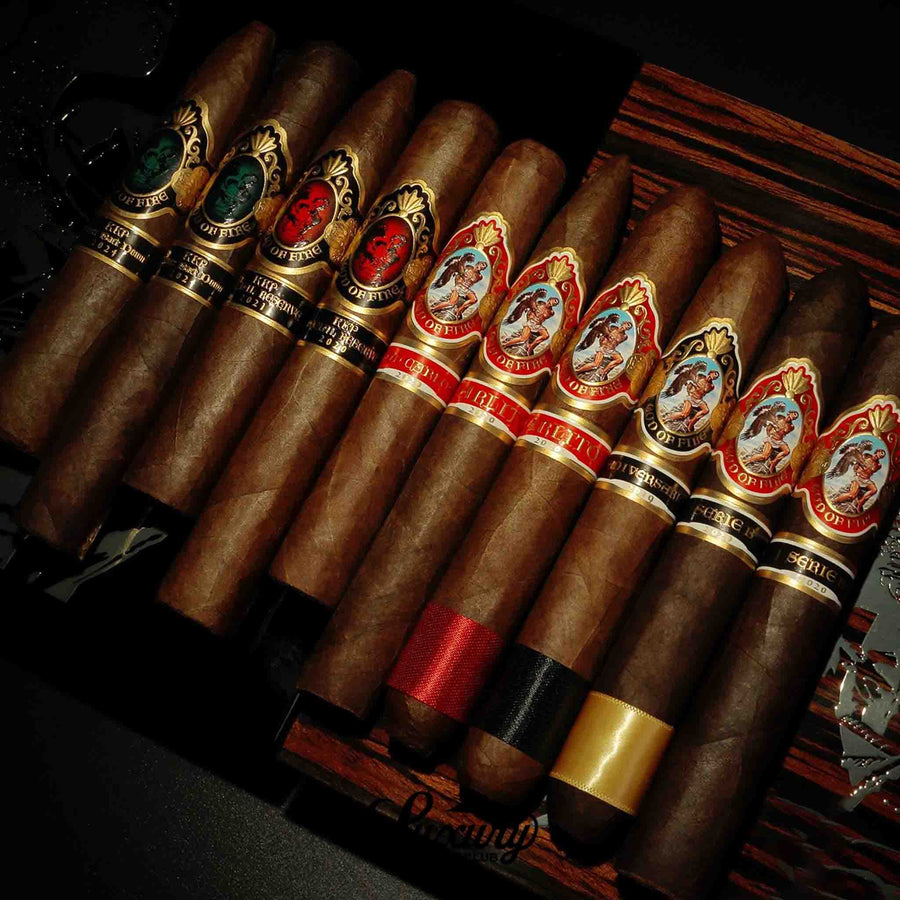 God of Fire 10 Cigar Collection KKP Never Back Down & Special Reserve Sampler