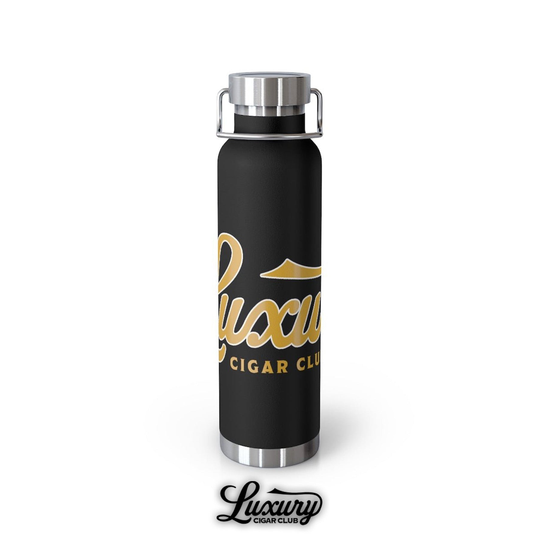 Luxury Cigar Club Copper Vacuum 22oz Insulated Bottle