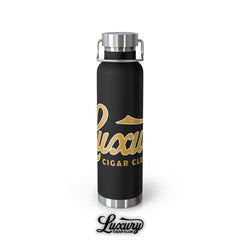 Luxury Cigar Club Copper Vacuum 22oz Insulated Bottle