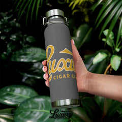 Luxury Cigar Club Copper Vacuum 22oz Insulated Bottle