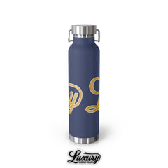 Luxury Cigar Club Copper Vacuum 22oz Insulated Bottle