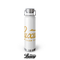 Luxury Cigar Club Copper Vacuum 22oz Insulated Bottle