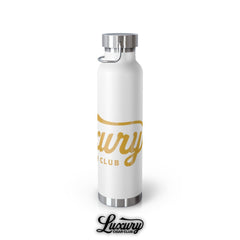 Luxury Cigar Club Copper Vacuum 22oz Insulated Bottle