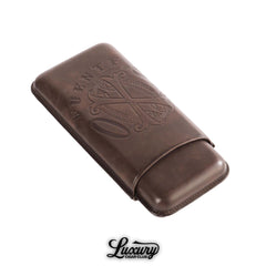 Manny Iriarte OpusX Society Spanish Nobuk Leather 3 Cigar Case